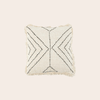 Tribal Kussenhoes - Wit met Zwart Patroon - Boho Sierkussen
