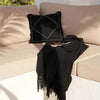 Tribal Kussenhoes Zwart met Wit Patroon – 50x50 cm – Boho Chic Sierkussen