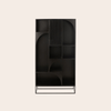 Zwarte Houten Wandkast 168 cm – Duurzaam Mangohout – Japandi & Boho Design
