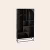 Zwarte Houten Wandkast 168 cm – Duurzaam Mangohout – Japandi & Boho Design