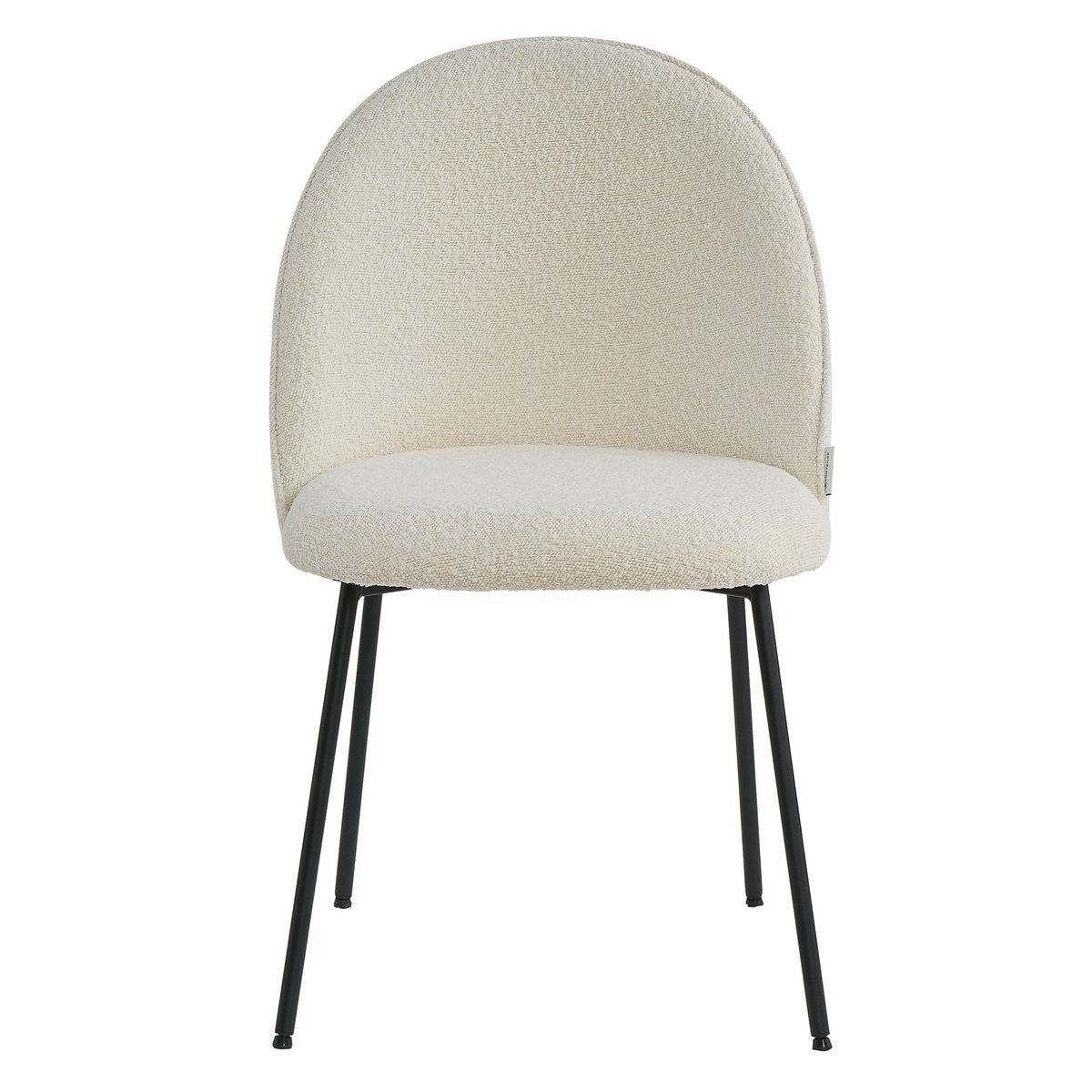 Witte Eetkamerstoel van Boucléstof - set van 2 - Studio Botanika