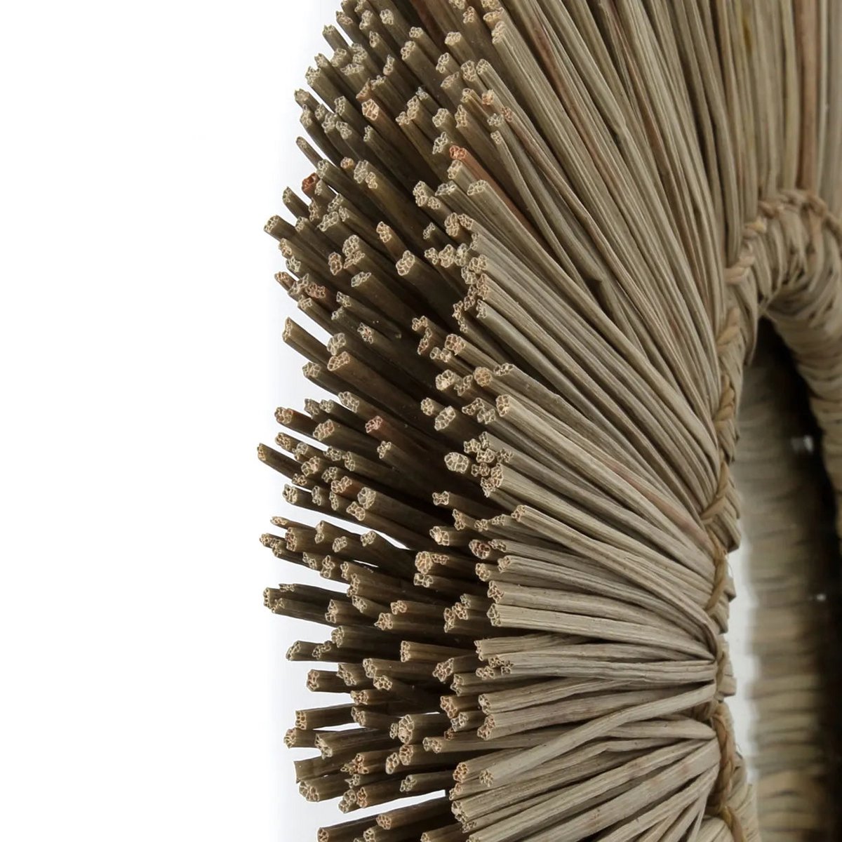 Ronde Boho Spiegel Wanddecoratie – Handgeweven Zeegras & Rotan - Boho interieur - Studio Botanika