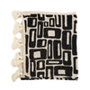 Zwart - Witte Aztec Patroon Bedsprei – Stijlvolle Deken Boho voor Bed of Bank