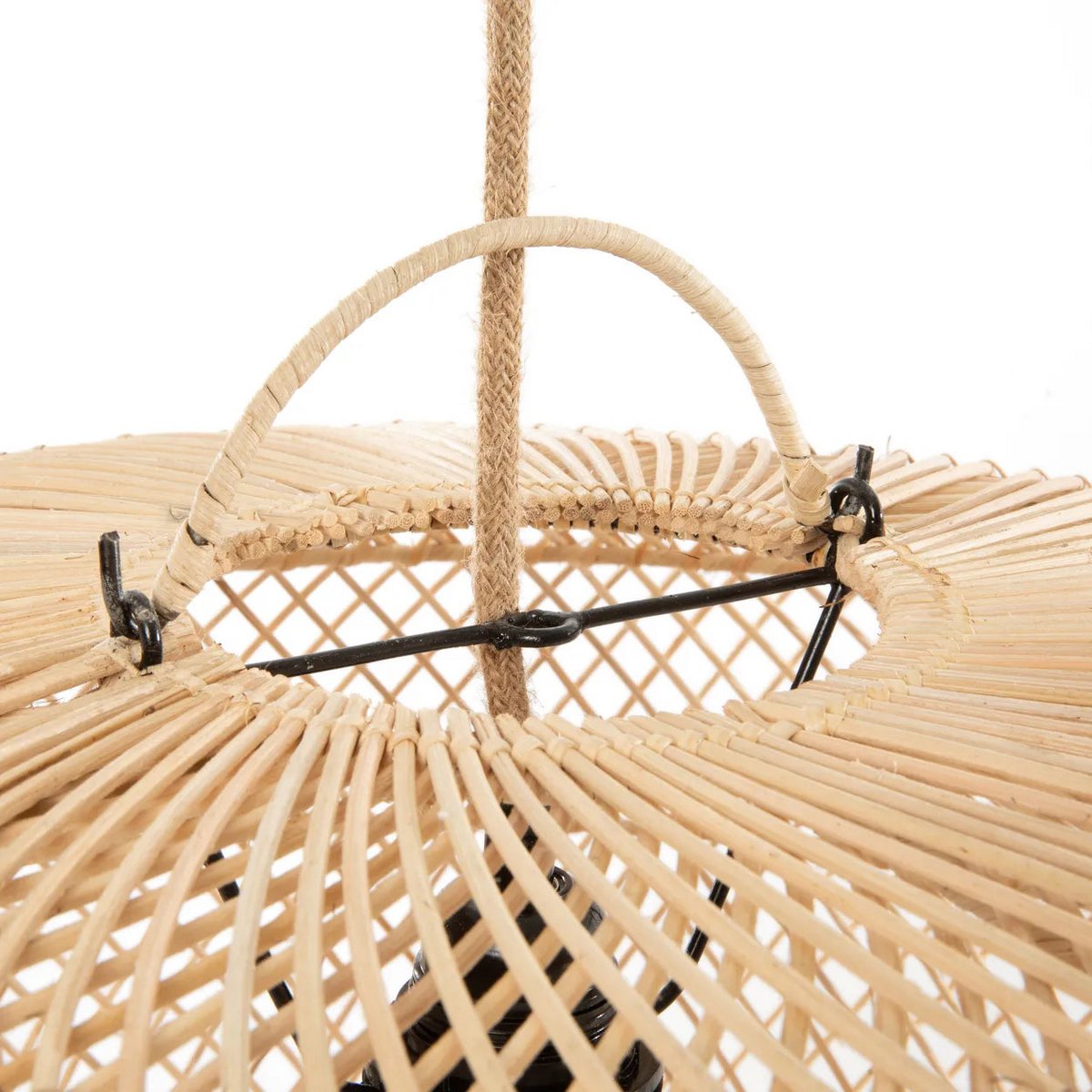 Ovale Rotan Hanglamp - L