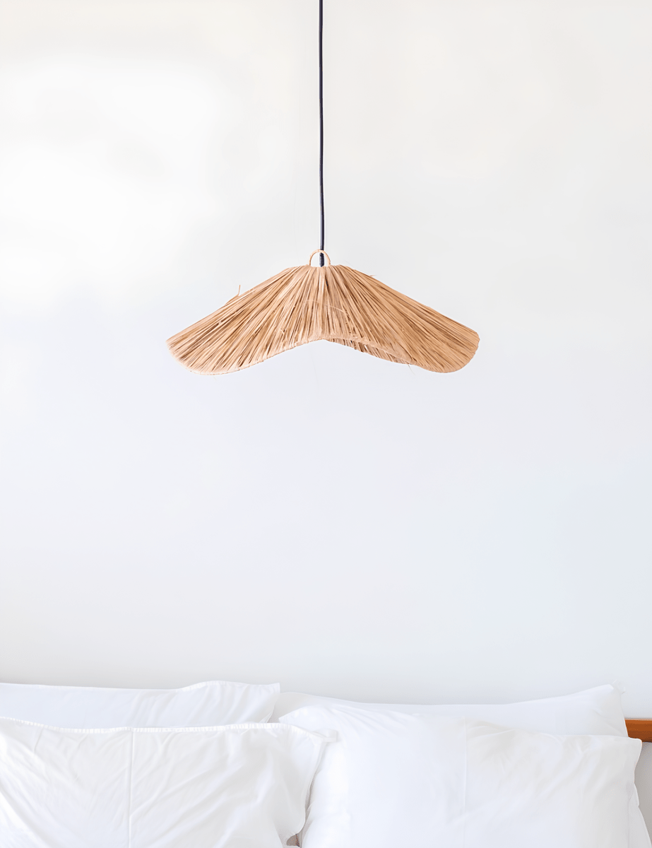 Boho Hanglamp Raffia - Hoedvorm