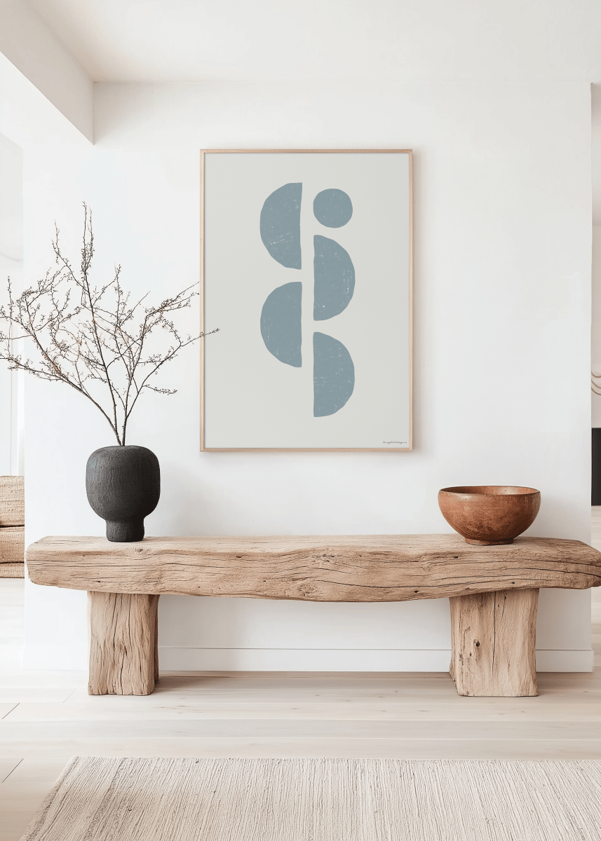 Boho Japandi Poster – Abstracte Geometrische Poster
