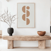 Boho Japandi Poster – Abstracte Geometrische Poster