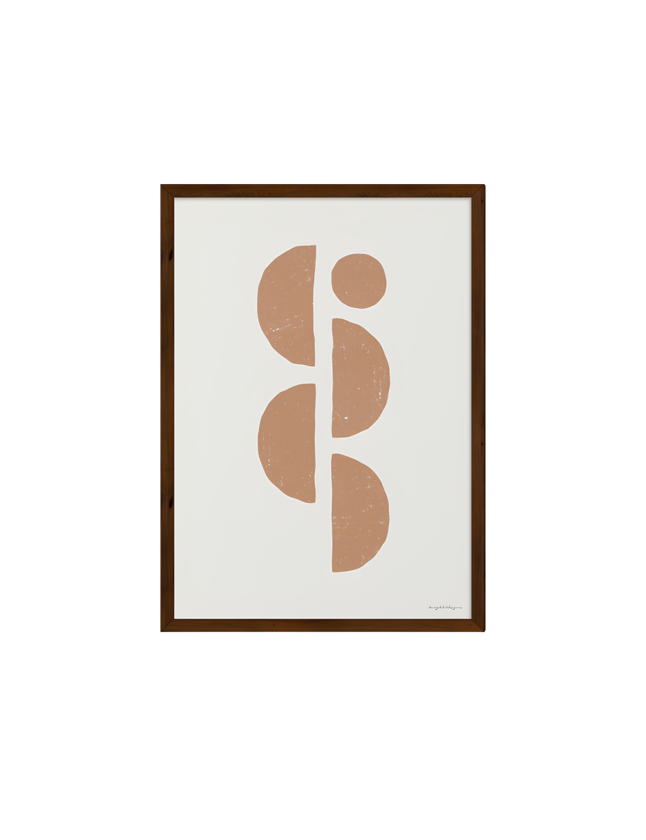 Boho Japandi Poster – Abstracte Geometrische Poster