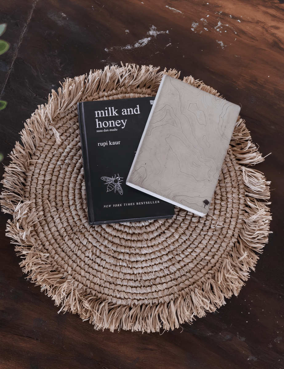 Boho Ronde Placemat Raffia met Franjes
