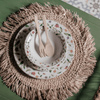 Boho Ronde Placemat Raffia met Franjes