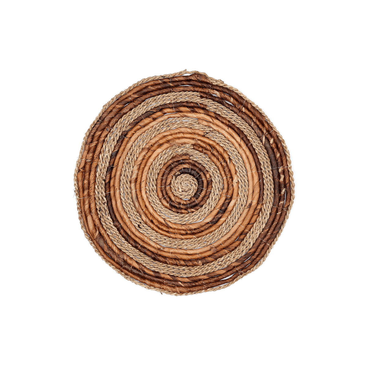 Boho Ronde Placemat van Bananenvezel & Zeegras