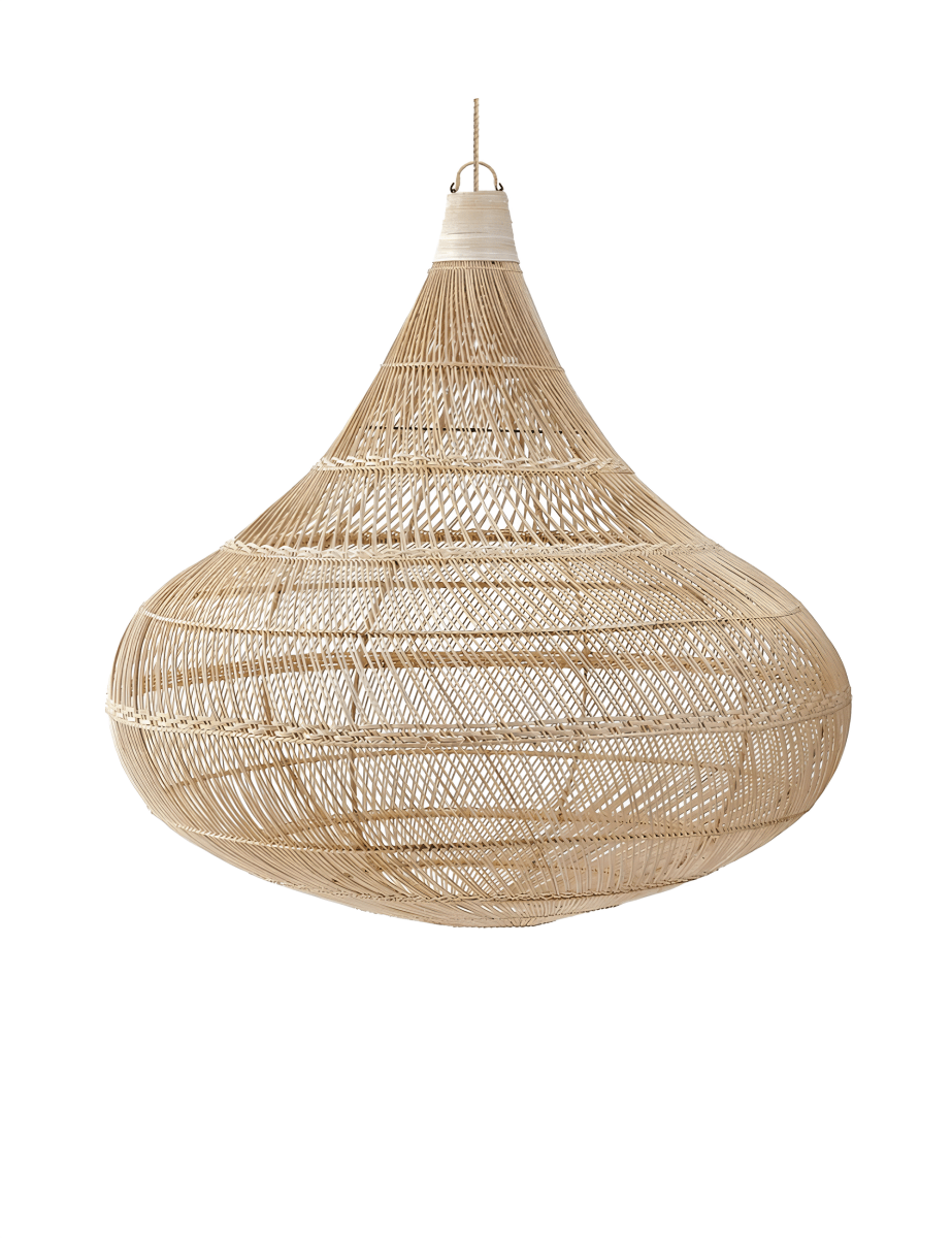 Boho Rotan Hanglamp Druppelvorm - 55 cm