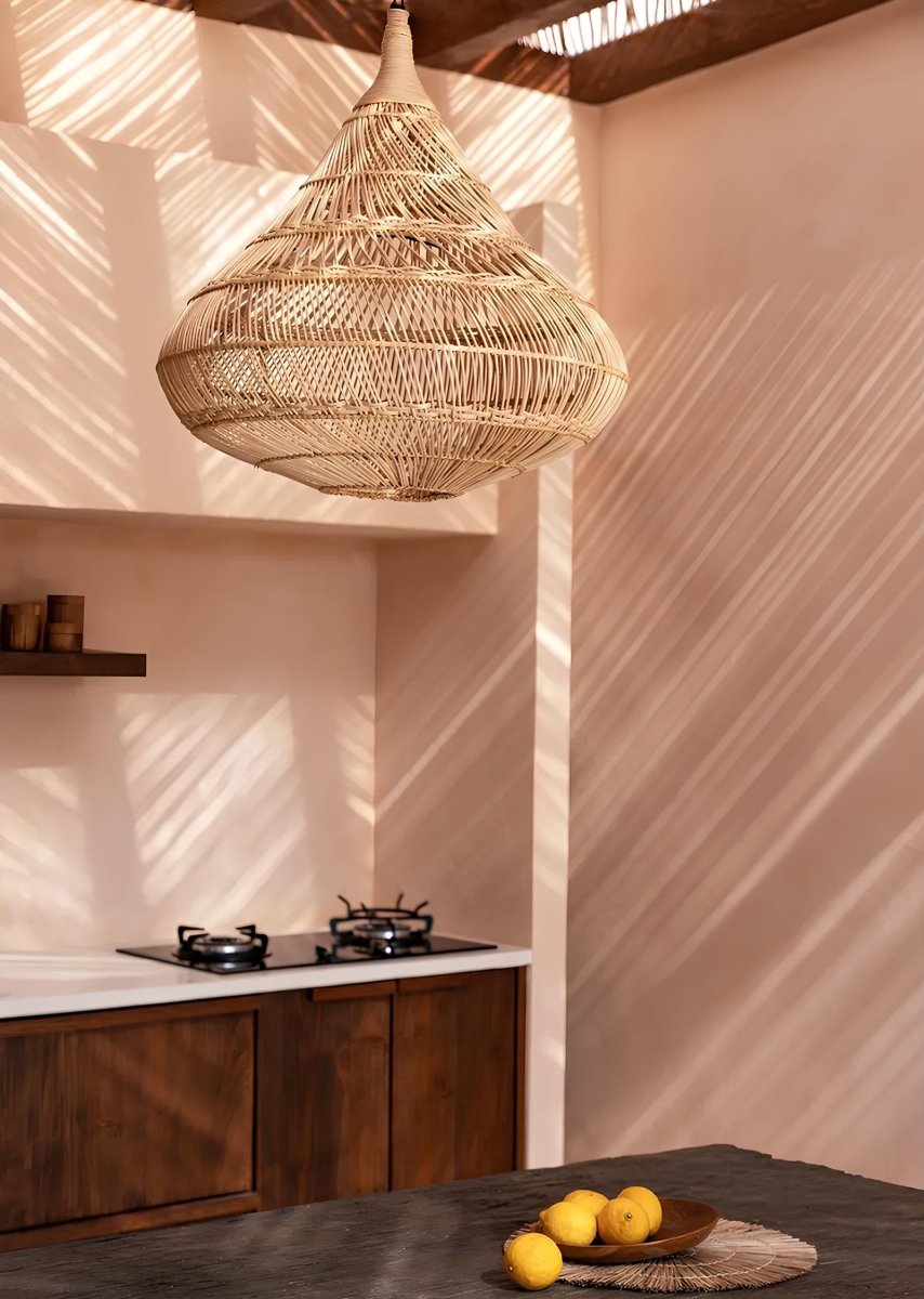 Boho Rotan Hanglamp Druppelvorm - 55 cm