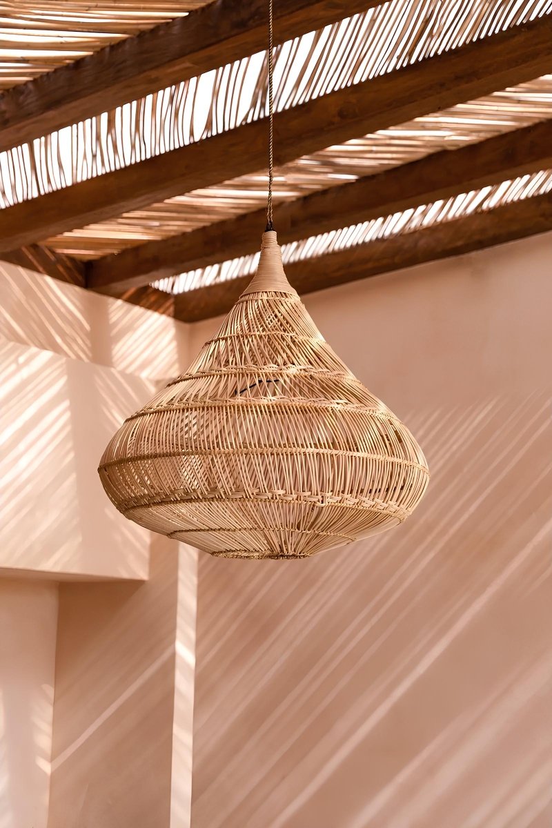 Boho Rotan Hanglamp Druppelvorm - 55 cm