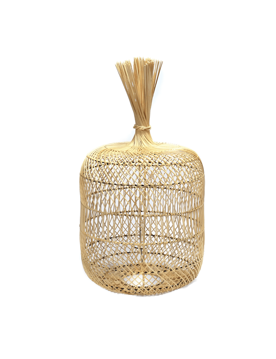 Boho Rotan Vloerlamp en Hanglamp