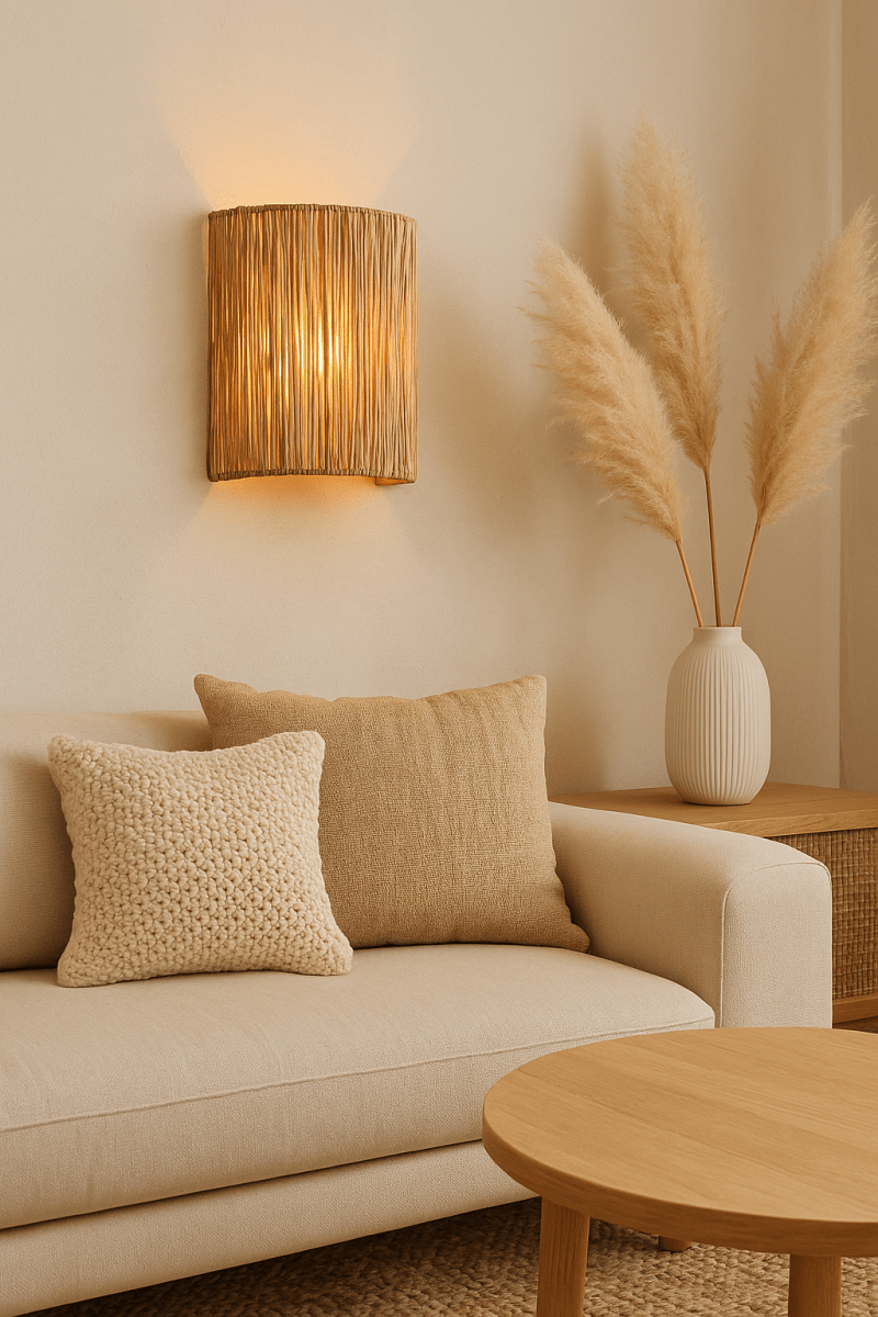 Boho Rotan Wandlamp