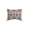 Boho Sierkussen met bloemenpatroon - Blauw