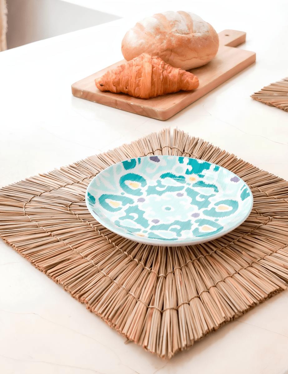 Boho Vierkante Placemat Zeegras