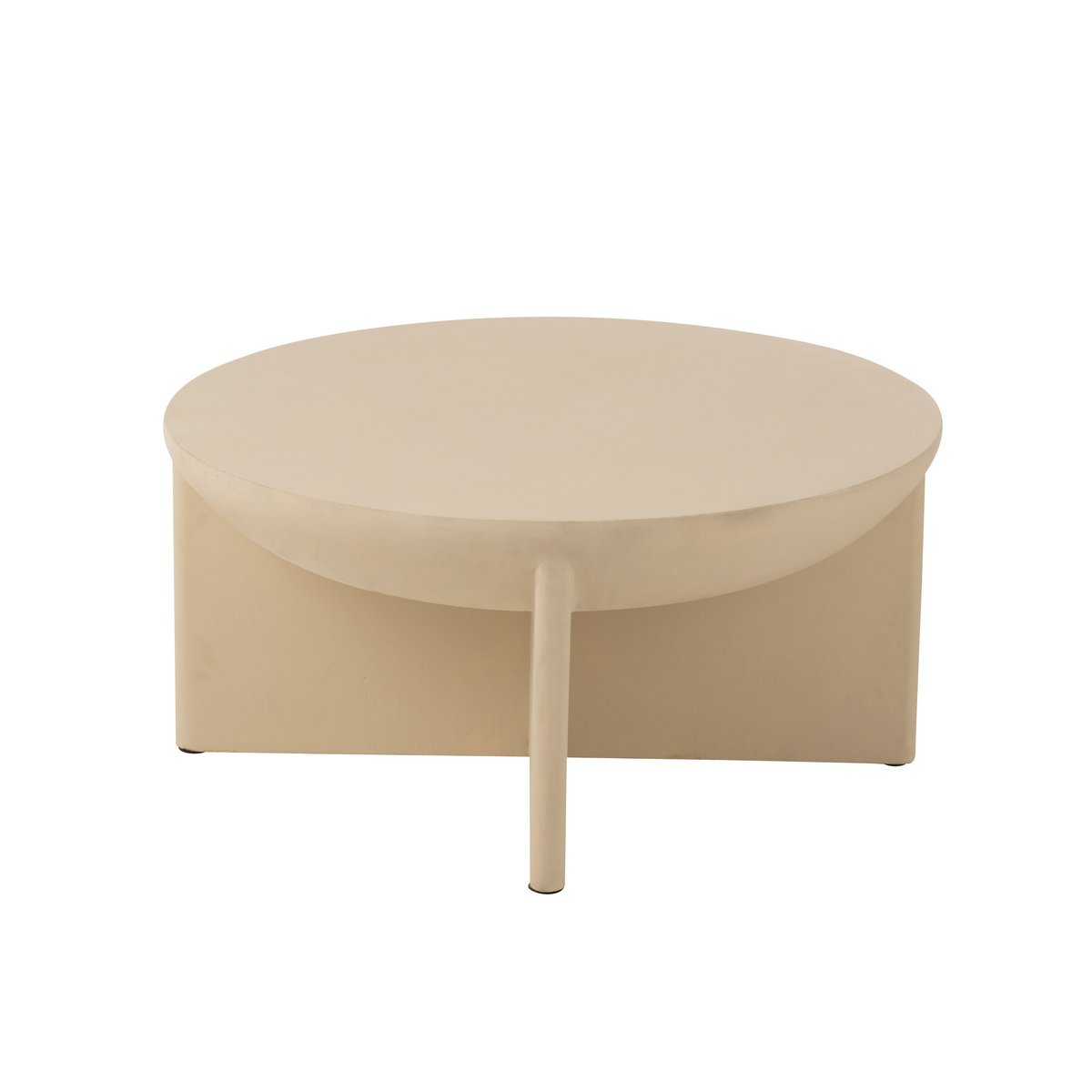 Ronde Witte Salontafel van Mangohout - Ø90cm - Studio Botanika