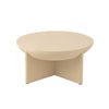 Ronde Witte Salontafel van Mangohout - Ø90cm - Studio Botanika
