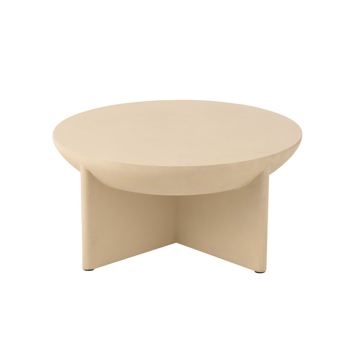 Ronde Witte Salontafel van Mangohout - Ø90cm - Studio Botanika