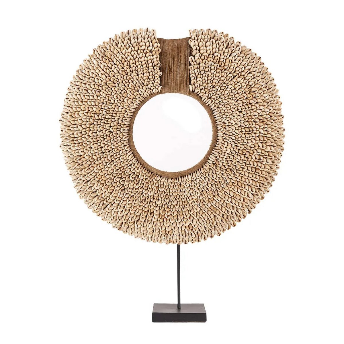 Boho Schelpen Decoratie op Standaard – Handgemaakte Tafeldecoratie 52 cm - Studio Botanika
