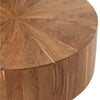 Ronde Salontafel van Warm Hout - 90cm - Studio Botanika