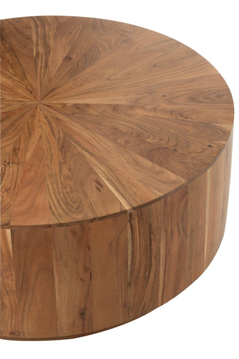 Ronde Salontafel van Warm Hout - 90cm - Studio Botanika