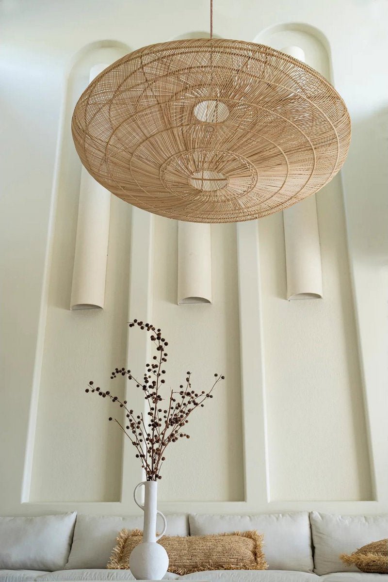 Ovale Rotan Hanglamp 150 cm | Boho Chic Stijl