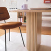 Licht Houten Ovale Eettafel van Mangohout 180 cm - Studio Botanika