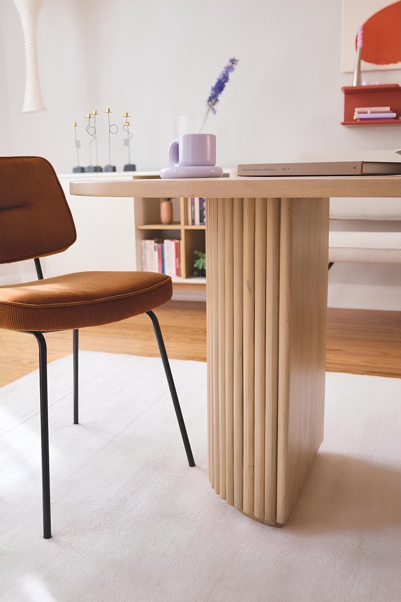 Licht Houten Ovale Eettafel van Mangohout 180 cm - Studio Botanika