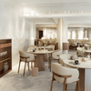 Design Eetkamerstoel – Massief Hout & Stof/Leer - Mela