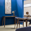 Design Eetkamerstoel – Massief Hout & Stof/Leer - Mela