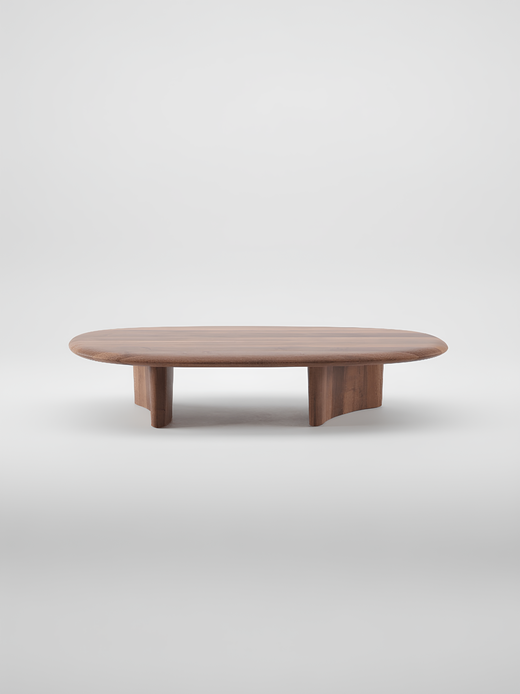Ovale Salontafel van Massief Hout - Monument