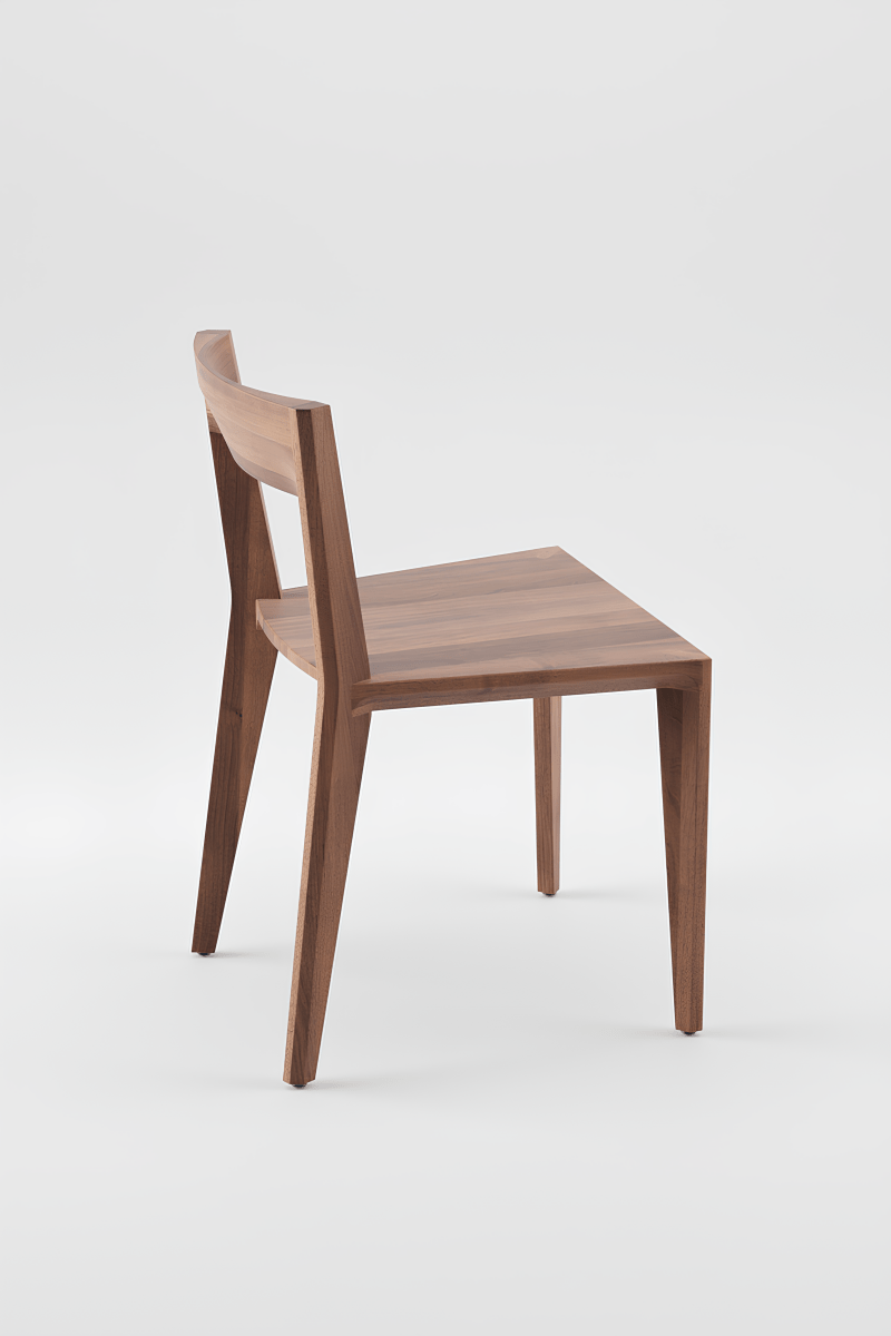 Vierkante Houten Eetkamerstoel - Hanny