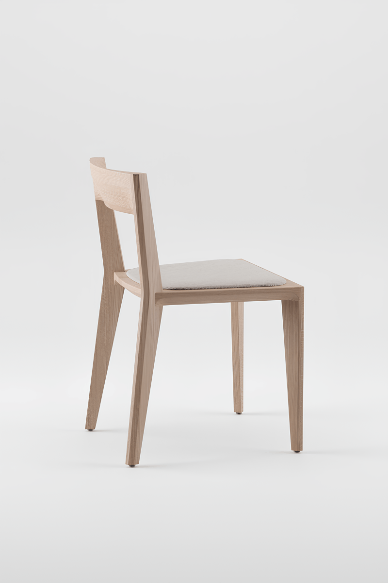 Vierkante Houten Eetkamerstoel - Hanny