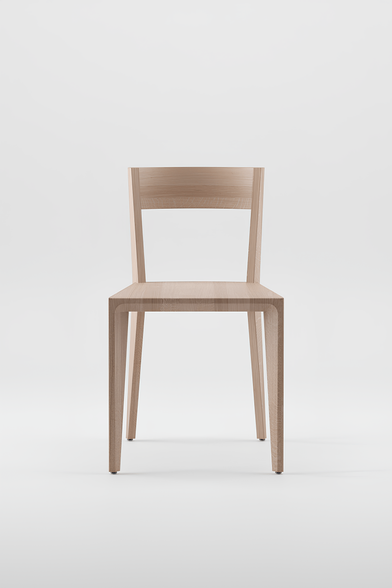 Vierkante Houten Eetkamerstoel - Hanny