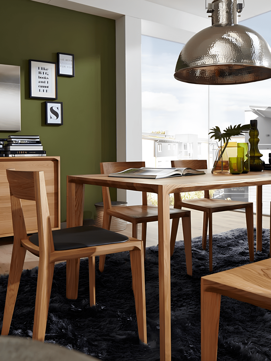 Massief Houten Rechthoekige Eettafel - Hanny