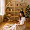 Rotan Wandrek Naturel 150cm – Boho Japandi Woonstijl