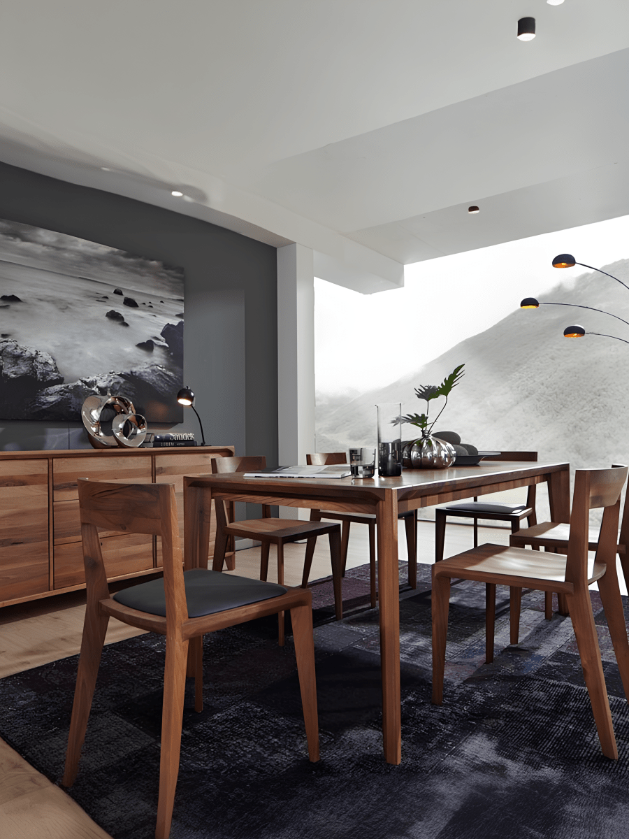 Massief Houten Rechthoekige Eettafel - Hanny