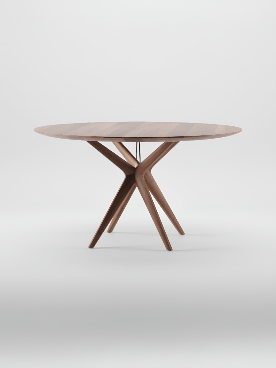 Ronde Eettafel van Massief Hout - Lakri