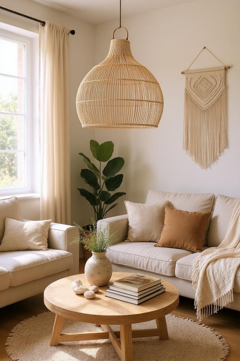 Rotan Hanglamp – Vaasvorm