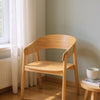Licht Houten Stoel – Duurzaam Essenhout & Touw - Studio Botanika