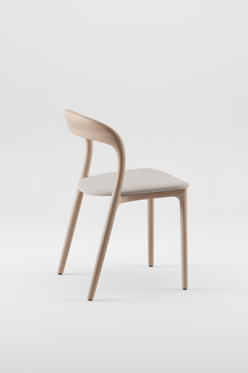 Design Eetkamerstoel van Massief Hout - Neva Light