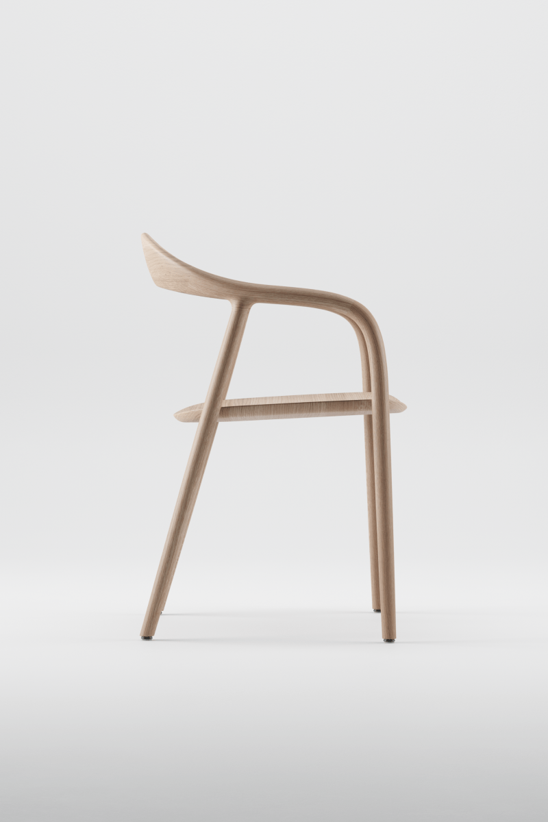 Design Stoel van Massief Hout - Neva - Studio Botanika