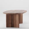 Ovale Eettafel van Massief Hout - Monument