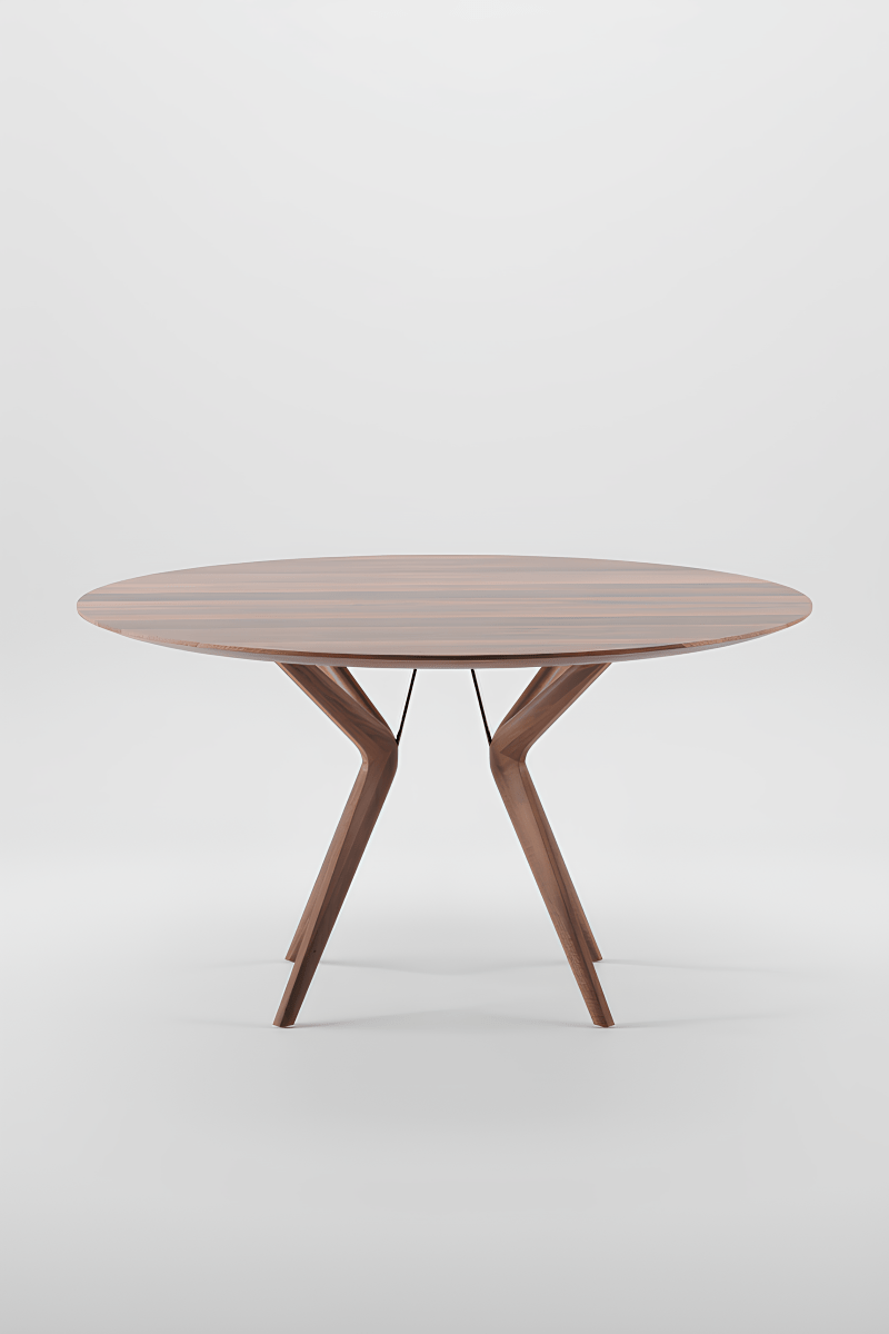 Ronde Eettafel van Massief Hout - Lakri