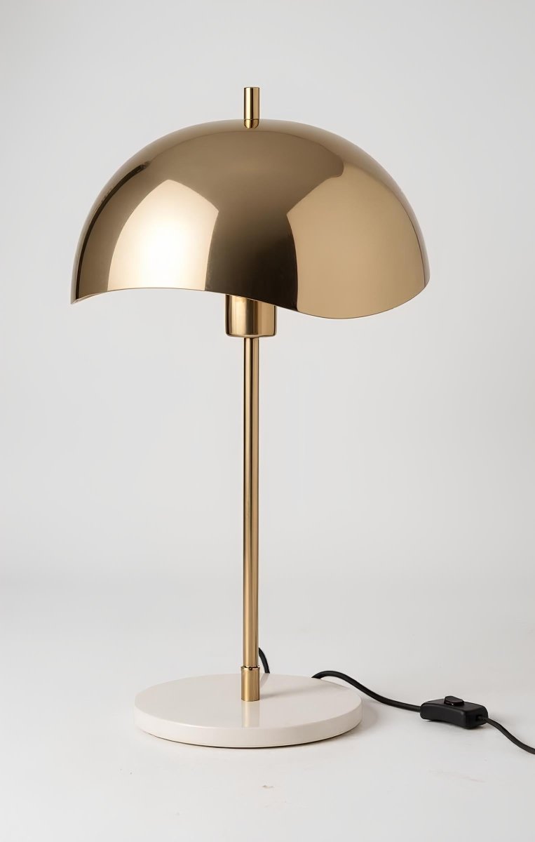 Gouden Tafellamp met marmer - 56cm