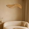 Rotan Hanglamp – Golvend Hoedvorm Design