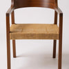 Teakhouten Eetkamerstoel met Rotan – Bruin – Japandi & Boho Interieur - Studio Botanika